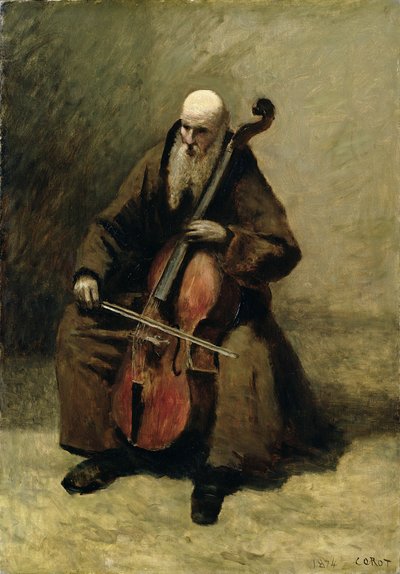 Der Mönch, 1874 von Jean Baptiste Camille Corot
